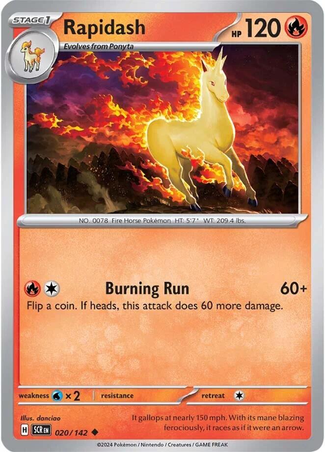 Rapidash (020/142) [Scarlet & Violet: Stellar Crown] | Jomio and Rueliete's Cards and Comics