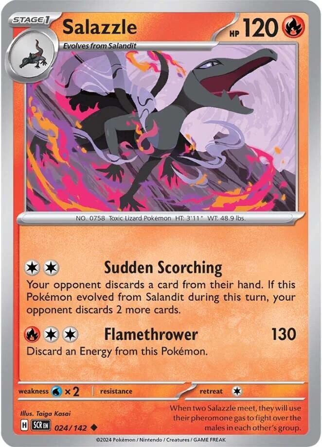 Salazzle (024/142) [Scarlet & Violet: Stellar Crown] | Jomio and Rueliete's Cards and Comics