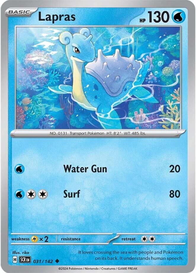 Lapras (031/142) [Scarlet & Violet: Stellar Crown] | Jomio and Rueliete's Cards and Comics