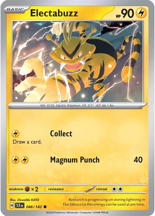 Electabuzz (046/142) [Scarlet & Violet: Stellar Crown] | Jomio and Rueliete's Cards and Comics