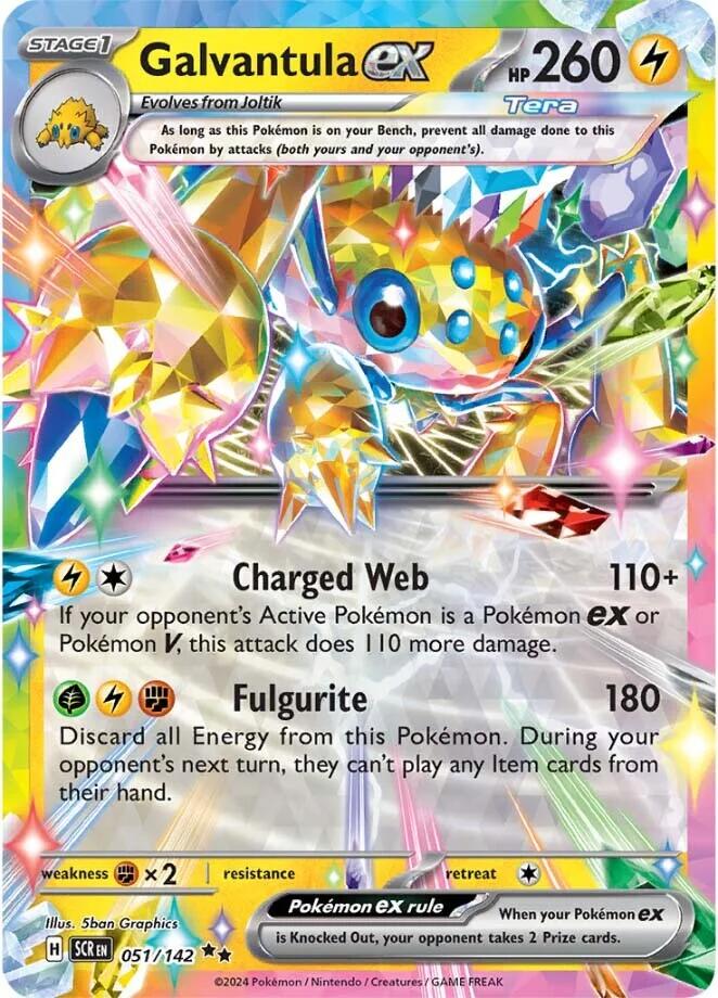 Galvantula ex (051/142) [Scarlet & Violet: Stellar Crown] | Jomio and Rueliete's Cards and Comics
