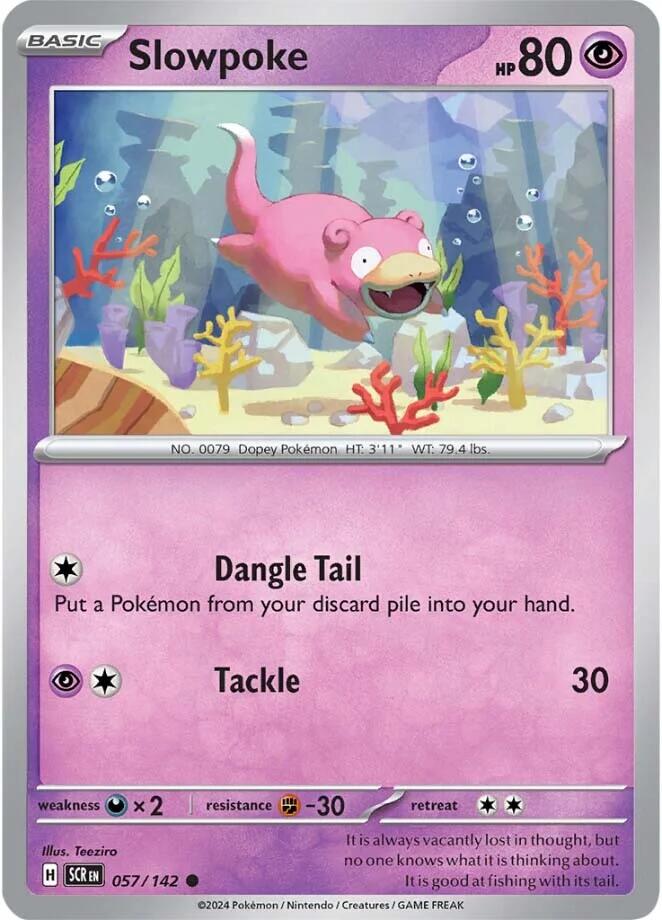 Slowpoke (057/142) [Scarlet & Violet: Stellar Crown] | Jomio and Rueliete's Cards and Comics