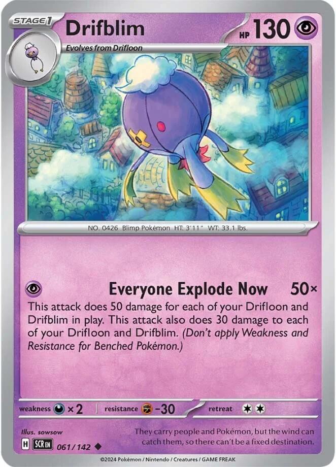 Drifblim (061/142) [Scarlet & Violet: Stellar Crown] | Jomio and Rueliete's Cards and Comics