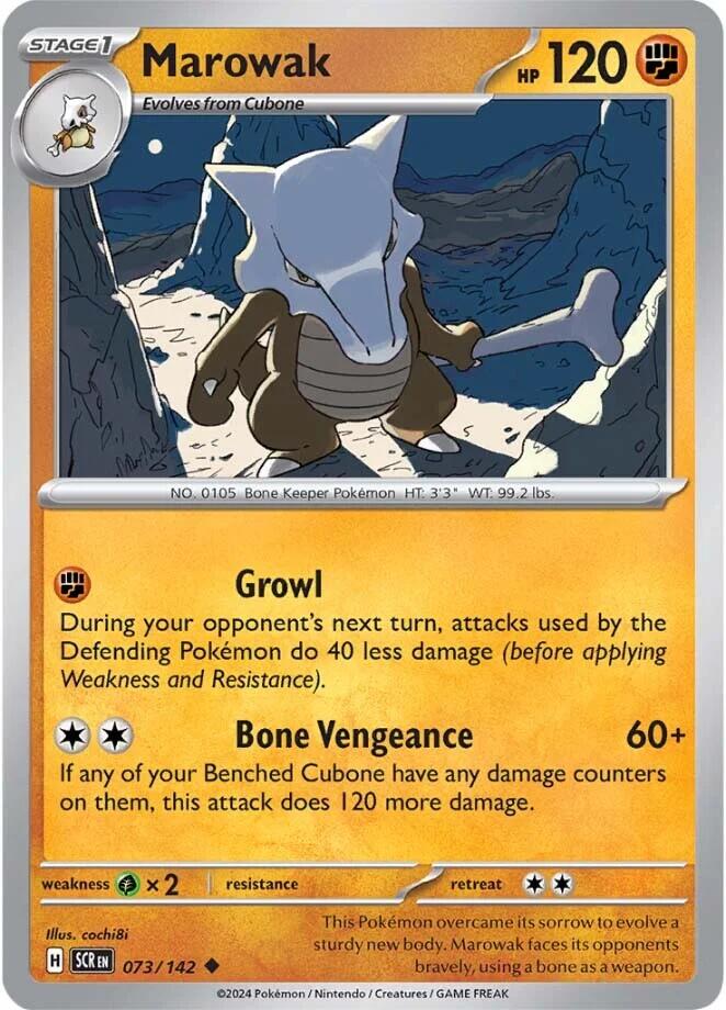 Marowak (073/142) [Scarlet & Violet: Stellar Crown] | Jomio and Rueliete's Cards and Comics