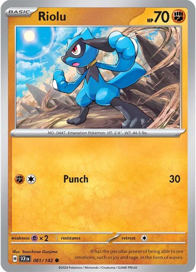 Riolu (081/142) [Scarlet & Violet: Stellar Crown] | Jomio and Rueliete's Cards and Comics