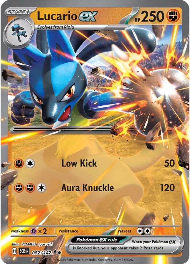 Lucario ex (082/142) [Scarlet & Violet: Stellar Crown] | Jomio and Rueliete's Cards and Comics