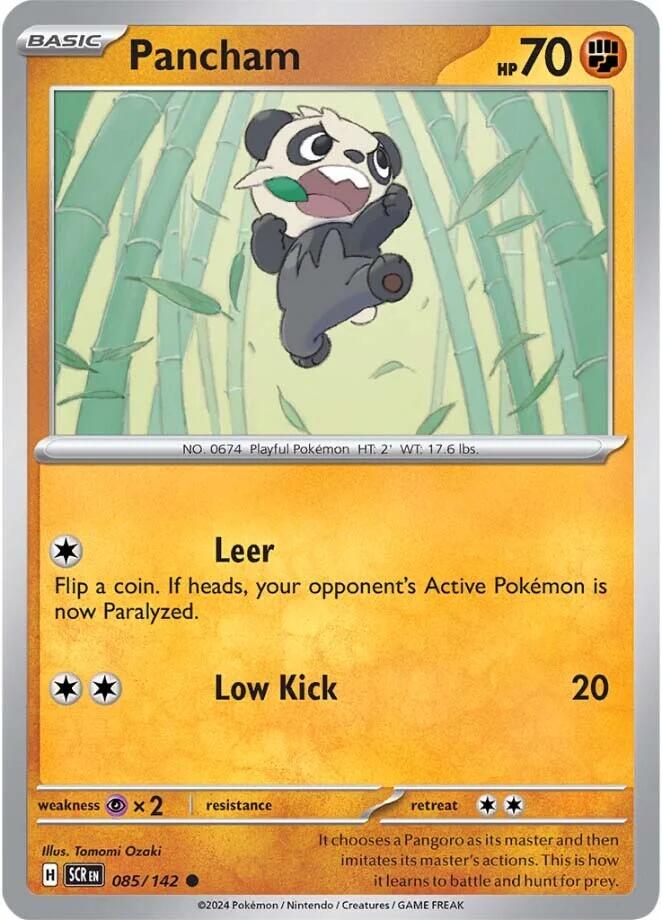 Pancham (085/142) [Scarlet & Violet: Stellar Crown] | Jomio and Rueliete's Cards and Comics