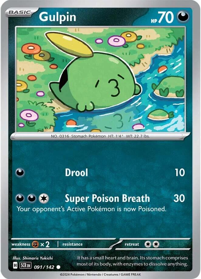 Gulpin (091/142) [Scarlet & Violet: Stellar Crown] | Jomio and Rueliete's Cards and Comics