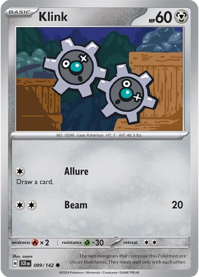 Klink (099/142) [Scarlet & Violet: Stellar Crown] | Jomio and Rueliete's Cards and Comics