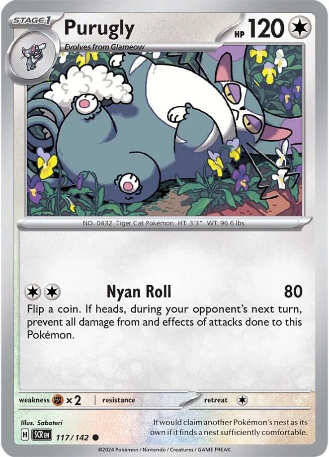 Purugly (117/142) [Scarlet & Violet: Stellar Crown] | Jomio and Rueliete's Cards and Comics