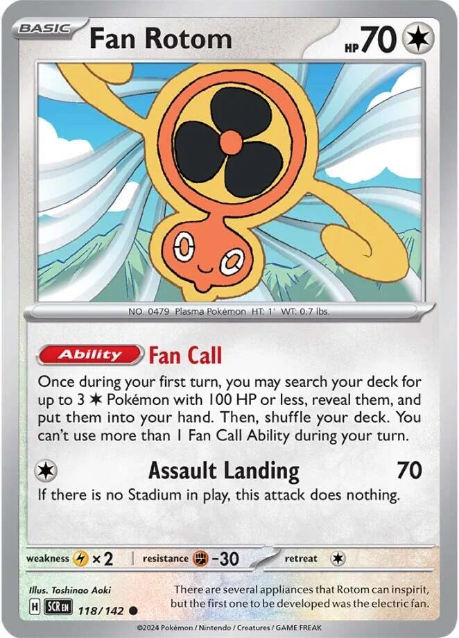 Fan Rotom (118/142) [Scarlet & Violet: Stellar Crown] | Jomio and Rueliete's Cards and Comics