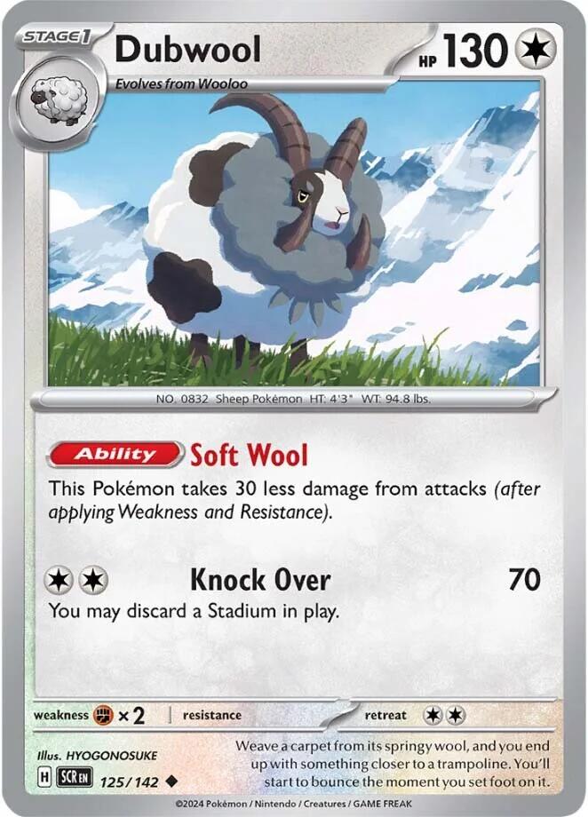 Dubwool (125/142) [Scarlet & Violet: Stellar Crown] | Jomio and Rueliete's Cards and Comics