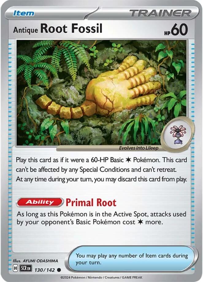 Antique Root Fossil (130/142) [Scarlet & Violet: Stellar Crown] | Jomio and Rueliete's Cards and Comics