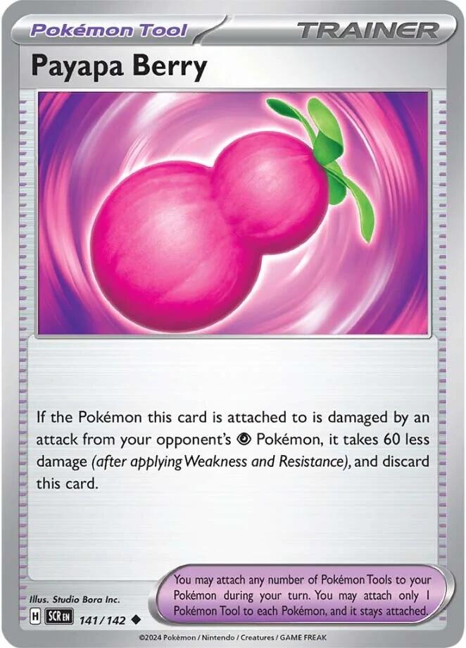 Payapa Berry (141/142) [Scarlet & Violet: Stellar Crown] | Jomio and Rueliete's Cards and Comics