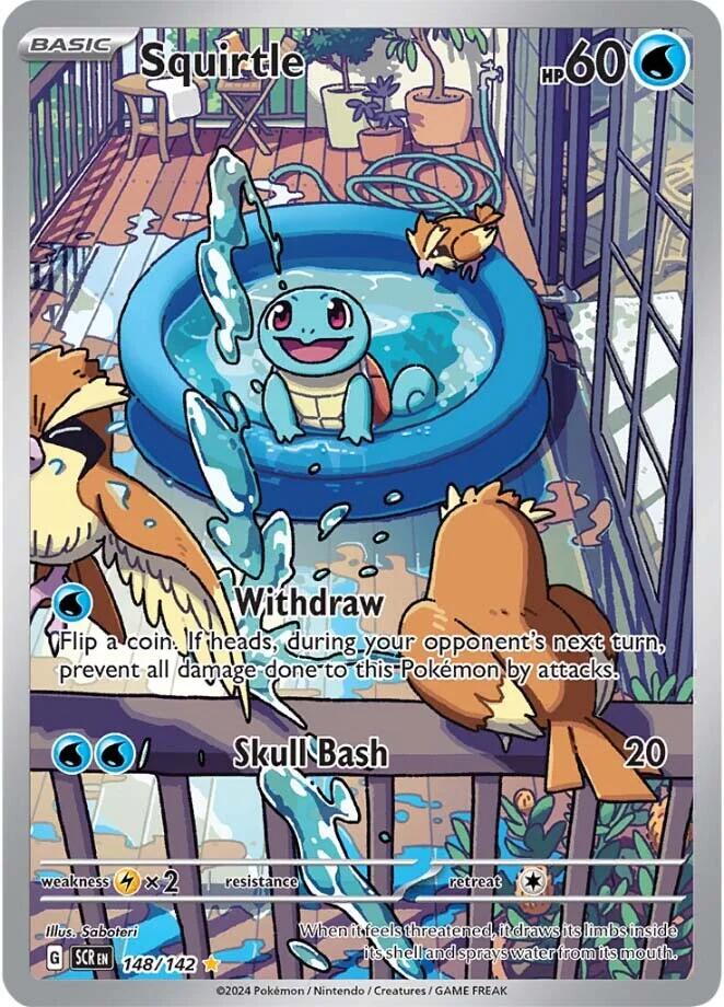 Squirtle (148/142) [Scarlet & Violet: Stellar Crown] | Jomio and Rueliete's Cards and Comics