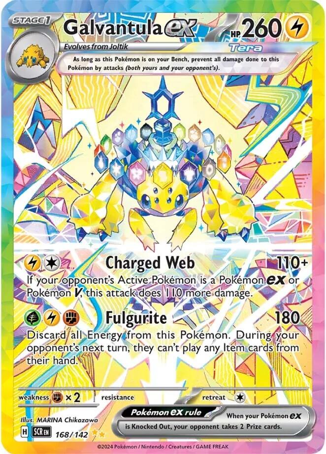 Galvantula ex (168/142) [Scarlet & Violet: Stellar Crown] | Jomio and Rueliete's Cards and Comics