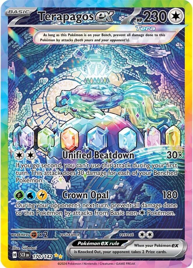 Terapagos ex (170/142) [Scarlet & Violet: Stellar Crown] | Jomio and Rueliete's Cards and Comics