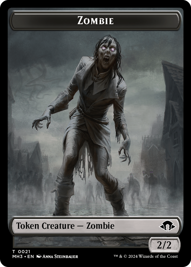 Zombie Token [Modern Horizons 3 Tokens] | Jomio and Rueliete's Cards and Comics