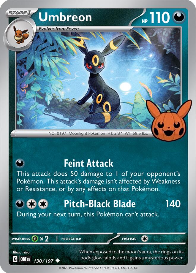 Umbreon (130/197) [Trick or Trade 2024] | Jomio and Rueliete's Cards and Comics