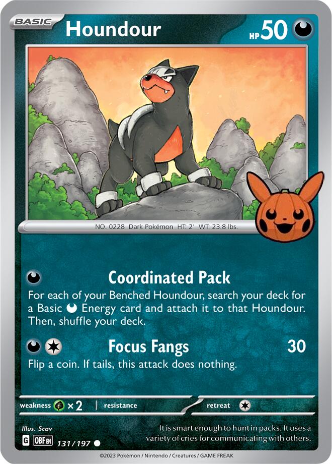 Houndour (131/197) [Trick or Trade 2024] | Jomio and Rueliete's Cards and Comics