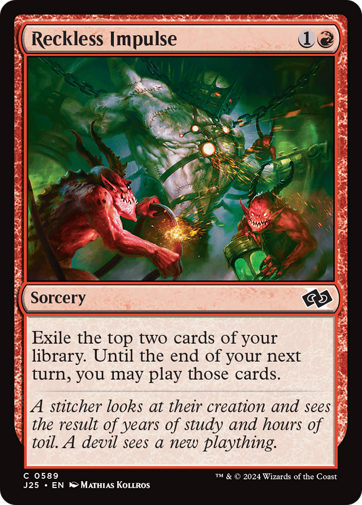 Reckless Impulse [Foundations Jumpstart] | Jomio and Rueliete's Cards and Comics