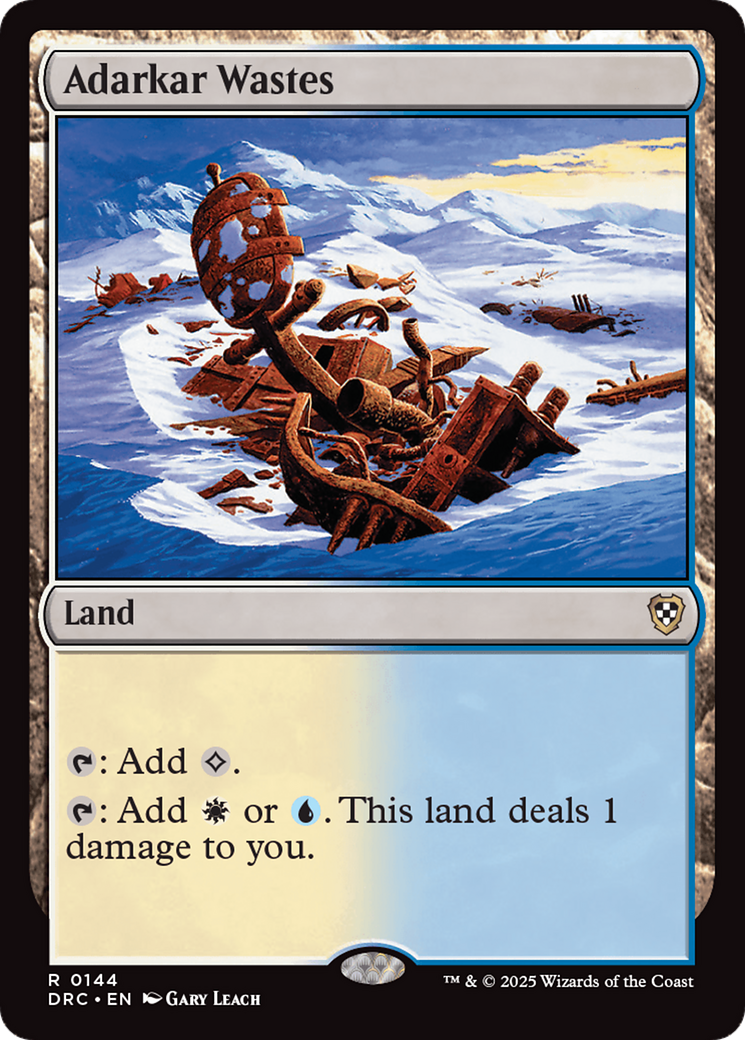 Adarkar Wastes [Aetherdrift Commander] | Jomio and Rueliete's Cards and Comics