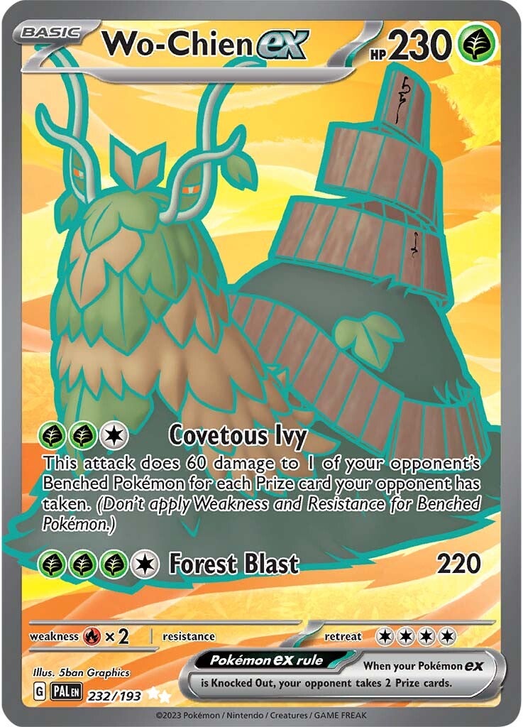 Wo-Chien ex (232/193) [Scarlet & Violet: Paldea Evolved] | Jomio and Rueliete's Cards and Comics