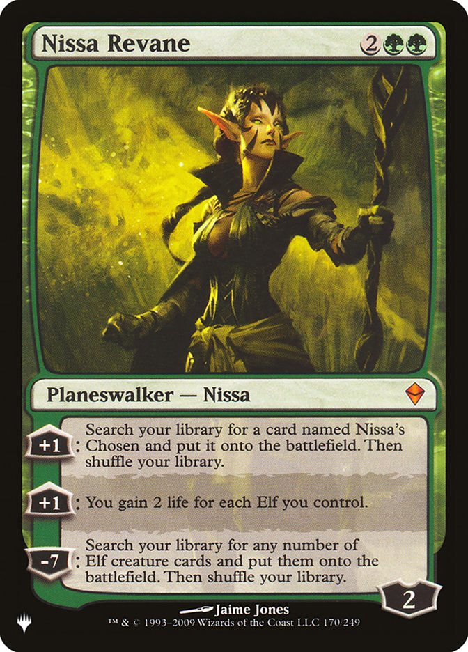 Nissa Revane [The List] | Jomio and Rueliete's Cards and Comics