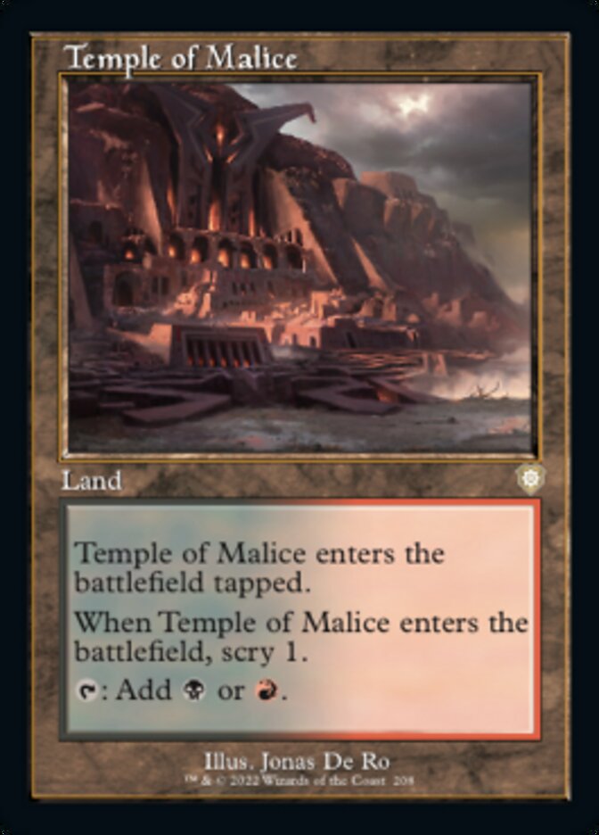 Temple of Malice (Retro) [The Brothers' War Commander] | Jomio and Rueliete's Cards and Comics