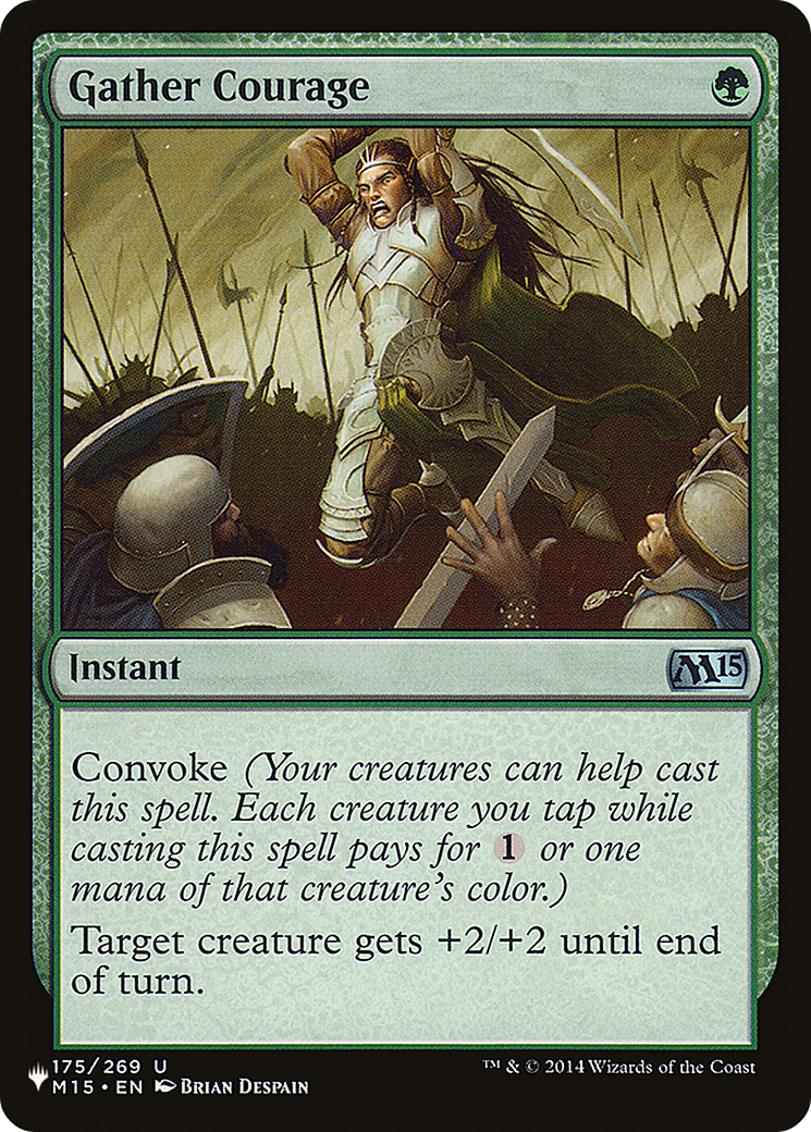 Gather Courage [The List] | Jomio and Rueliete's Cards and Comics