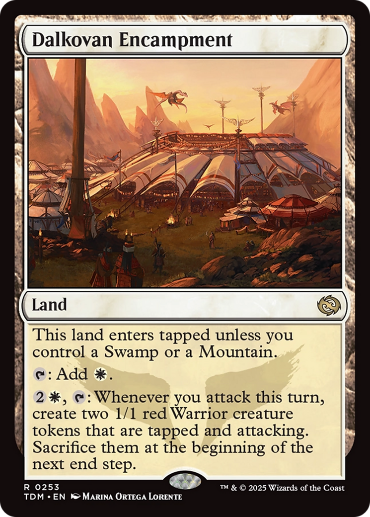 Dalkovan Encampment [Tarkir: Dragonstorm] | Jomio and Rueliete's Cards and Comics