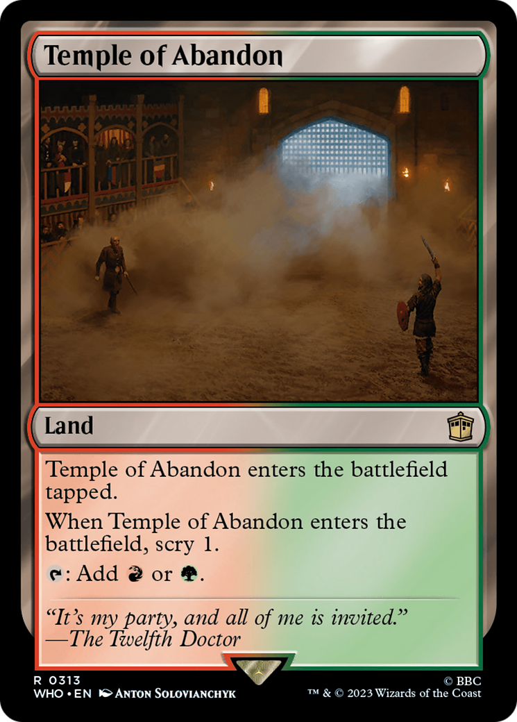Temple of Abandon [Doctor Who] | Jomio and Rueliete's Cards and Comics