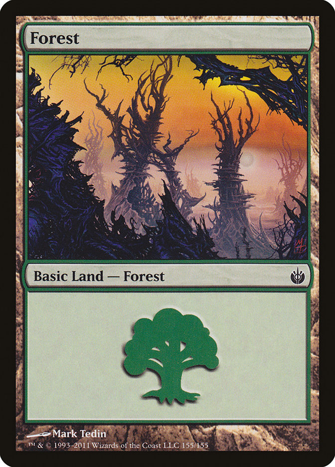 Forest (155) [Mirrodin Besieged] | Jomio and Rueliete's Cards and Comics