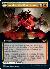 Extus, Oriq Overlord // Awaken the Blood Avatar (Extended Art) [Strixhaven: School of Mages] | Jomio and Rueliete's Cards and Comics