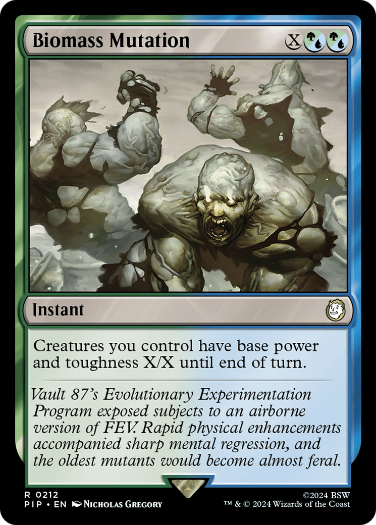 Biomass Mutation [Fallout] | Jomio and Rueliete's Cards and Comics