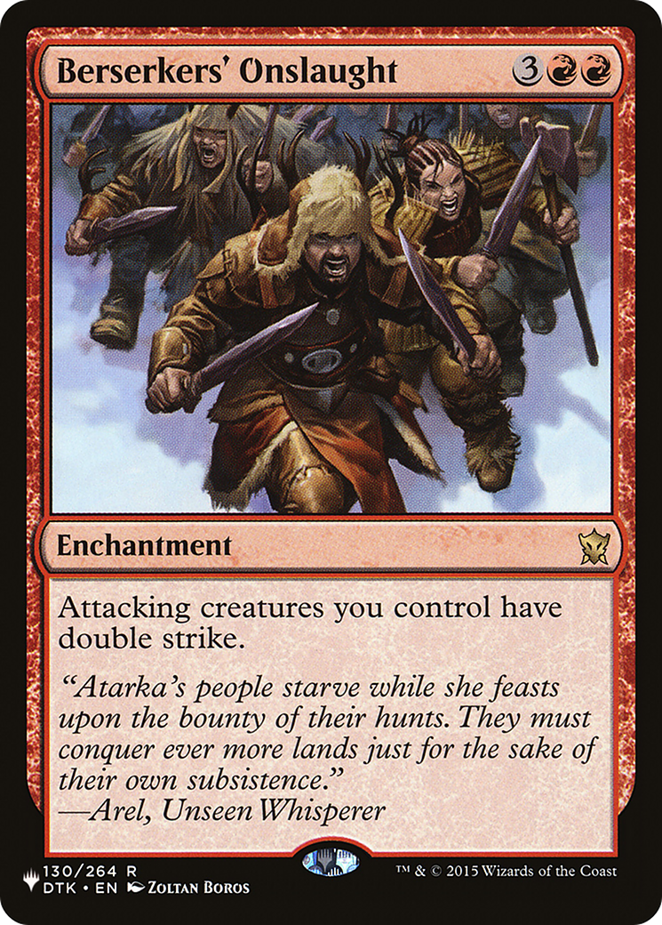 Berserkers' Onslaught [The List] | Jomio and Rueliete's Cards and Comics