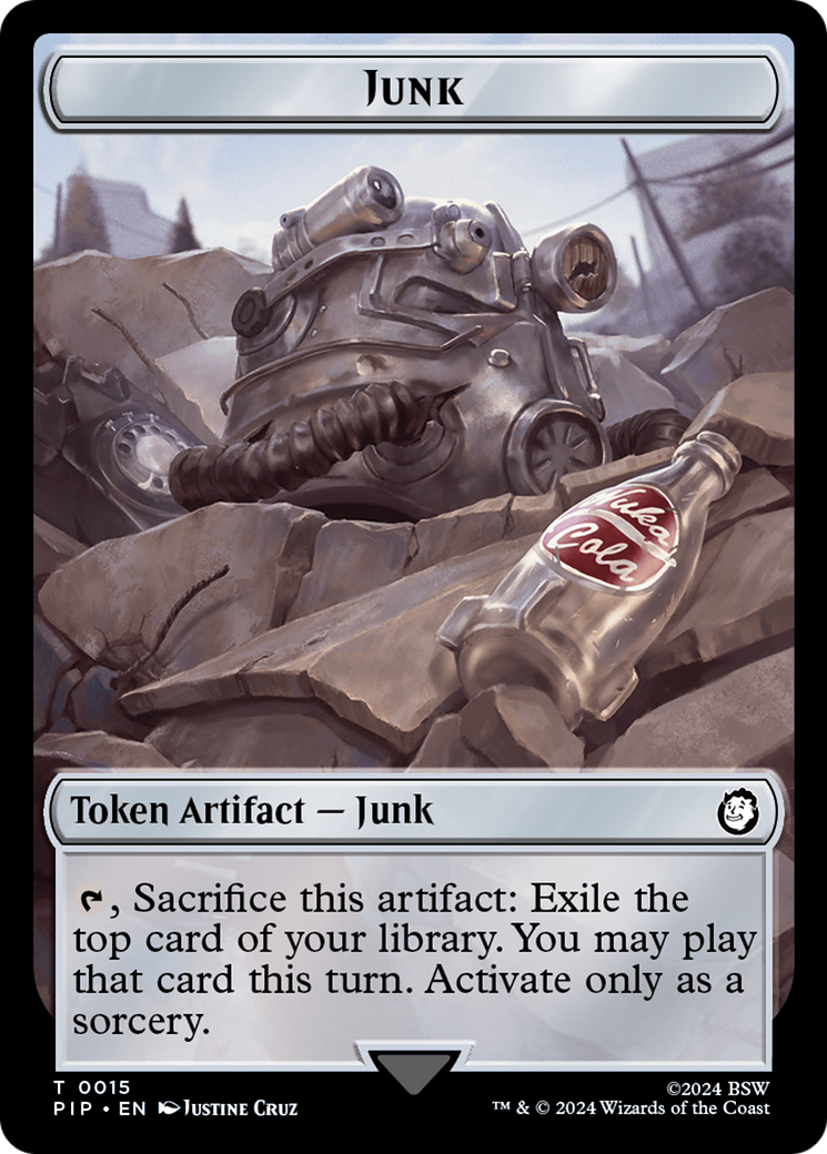 Junk // Thopter Double-Sided Token [Fallout Tokens] | Jomio and Rueliete's Cards and Comics