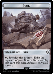 Junk // Soldier (0010) Double-Sided Token [Fallout Tokens] | Jomio and Rueliete's Cards and Comics