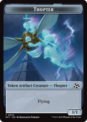Cat // Thopter (0010) Double-Sided Token [Aetherdrift Tokens] | Jomio and Rueliete's Cards and Comics
