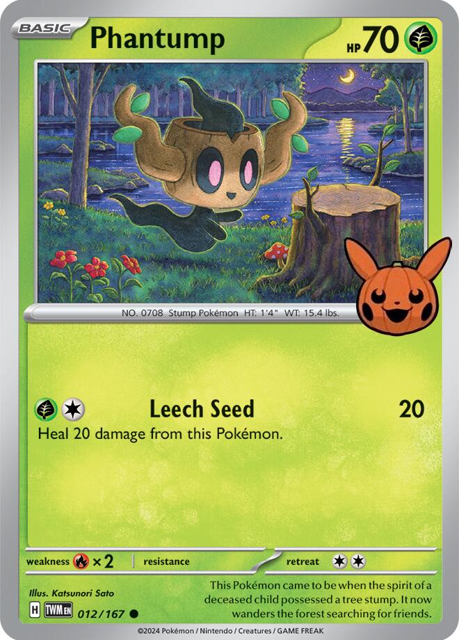 Phantump (012/167) [Trick or Trade 2024] | Jomio and Rueliete's Cards and Comics