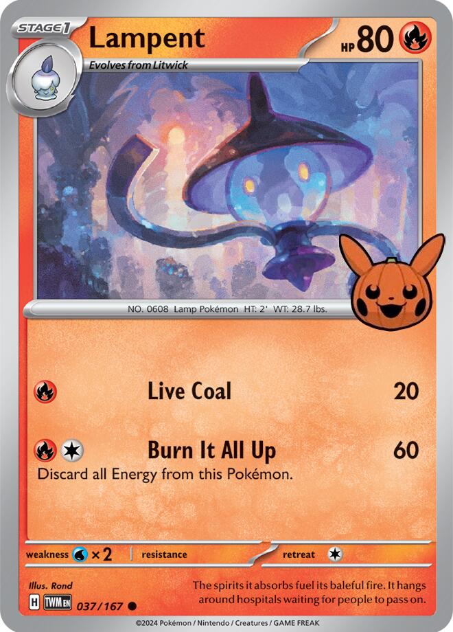 Lampent (037/167) [Trick or Trade] | Jomio and Rueliete's Cards and Comics
