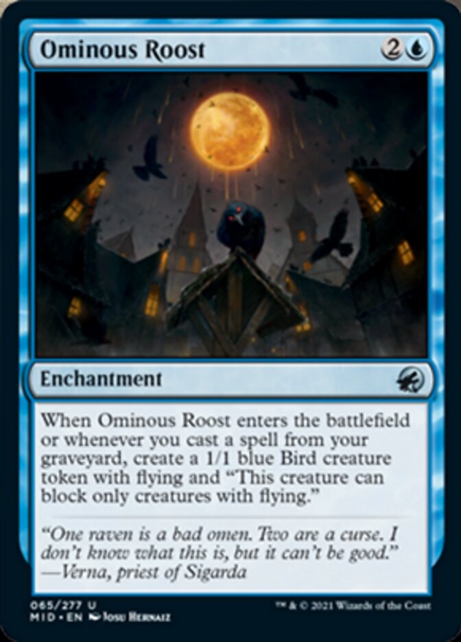 Ominous Roost [Innistrad: Midnight Hunt] | Jomio and Rueliete's Cards and Comics