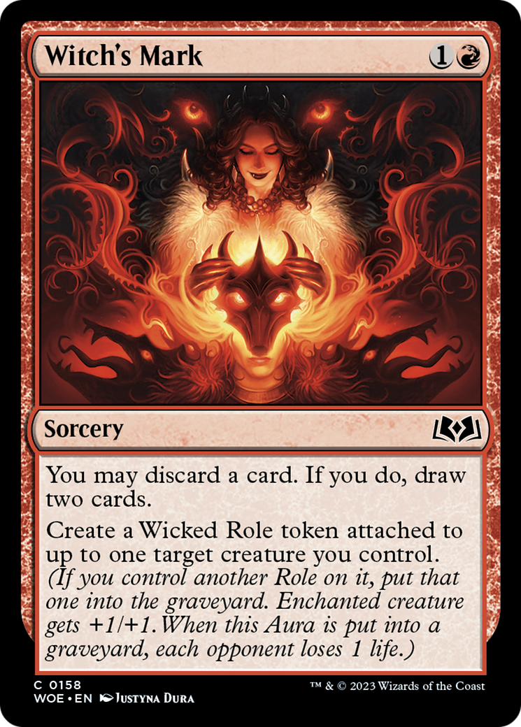 Witch's Mark [Wilds of Eldraine] | Jomio and Rueliete's Cards and Comics