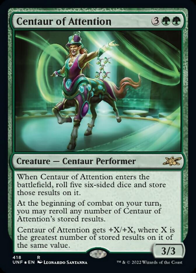 Centaur of Attention (Galaxy Foil) [Unfinity] | Jomio and Rueliete's Cards and Comics