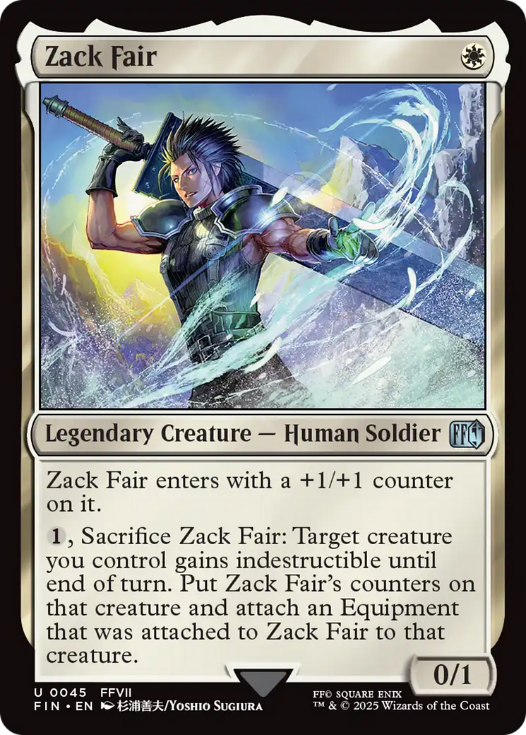Zack Fair [FINAL FANTASY] | Jomio and Rueliete's Cards and Comics