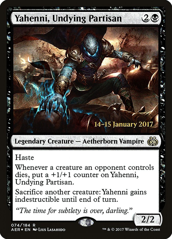 Yahenni, Undying Partisan [Aether Revolt Prerelease Promos] | Jomio and Rueliete's Cards and Comics
