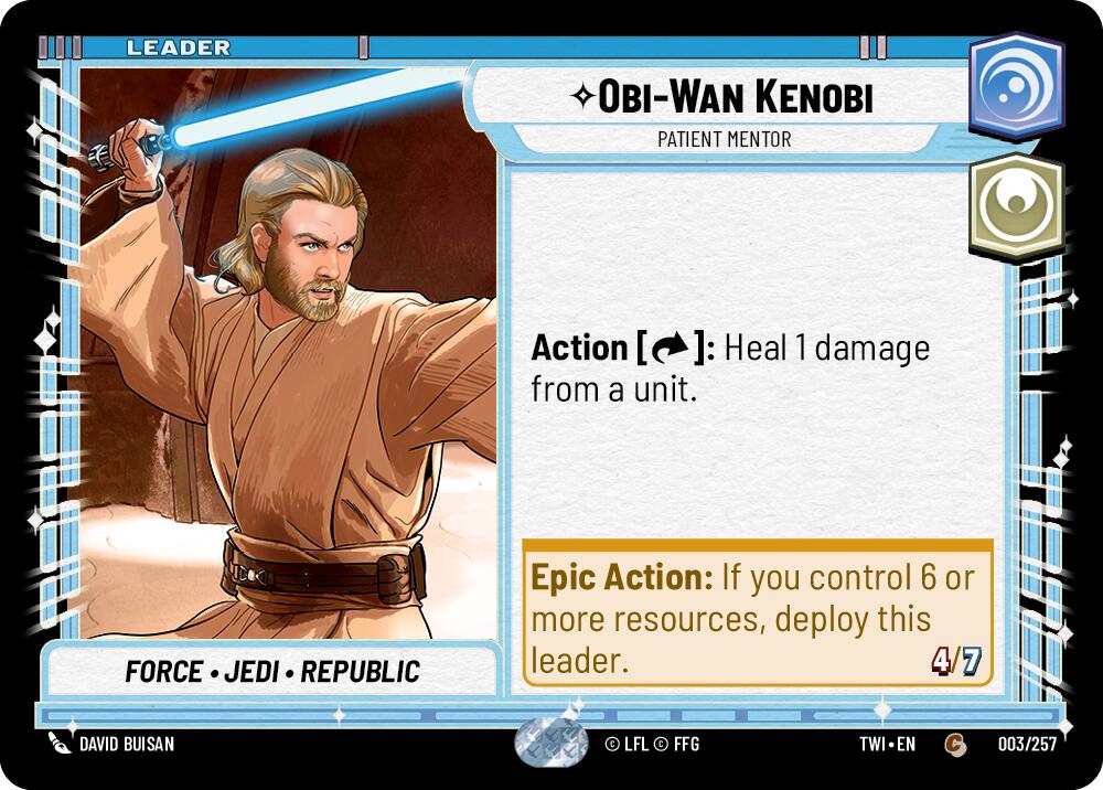 Obi-Wan Kenobi - Patient Mentor (003/257) (003/257) [Twilight of the Republic] | Jomio and Rueliete's Cards and Comics