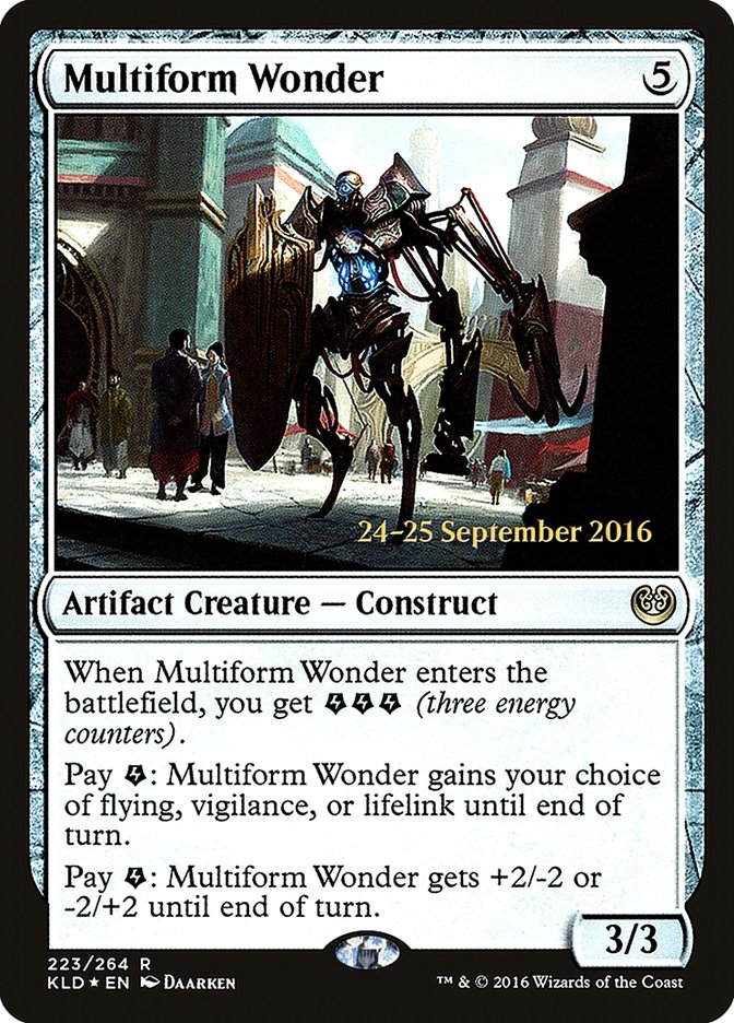 Multiform Wonder [Kaladesh Prerelease Promos] | Jomio and Rueliete's Cards and Comics