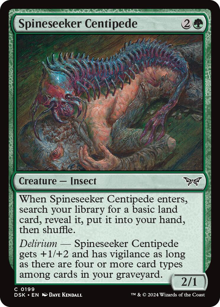 Spineseeker Centipede [Duskmourn: House of Horror] | Jomio and Rueliete's Cards and Comics