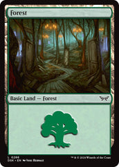 Forest (0286) [Duskmourn: House of Horror] | Jomio and Rueliete's Cards and Comics